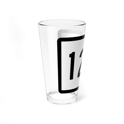 Connecticut Highway 125 wide (Connecticut) (Road Sign) Pint Glass 16oz - Go Mug Yourself