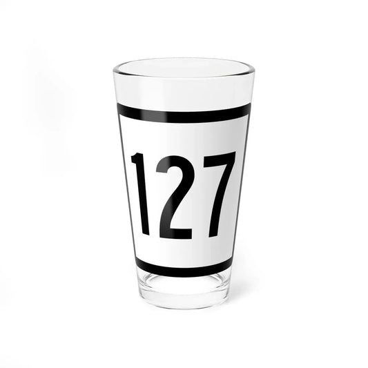 Connecticut Highway 127 (Connecticut) (Road Sign) Pint Glass 16oz 16oz - Go Mug Yourself