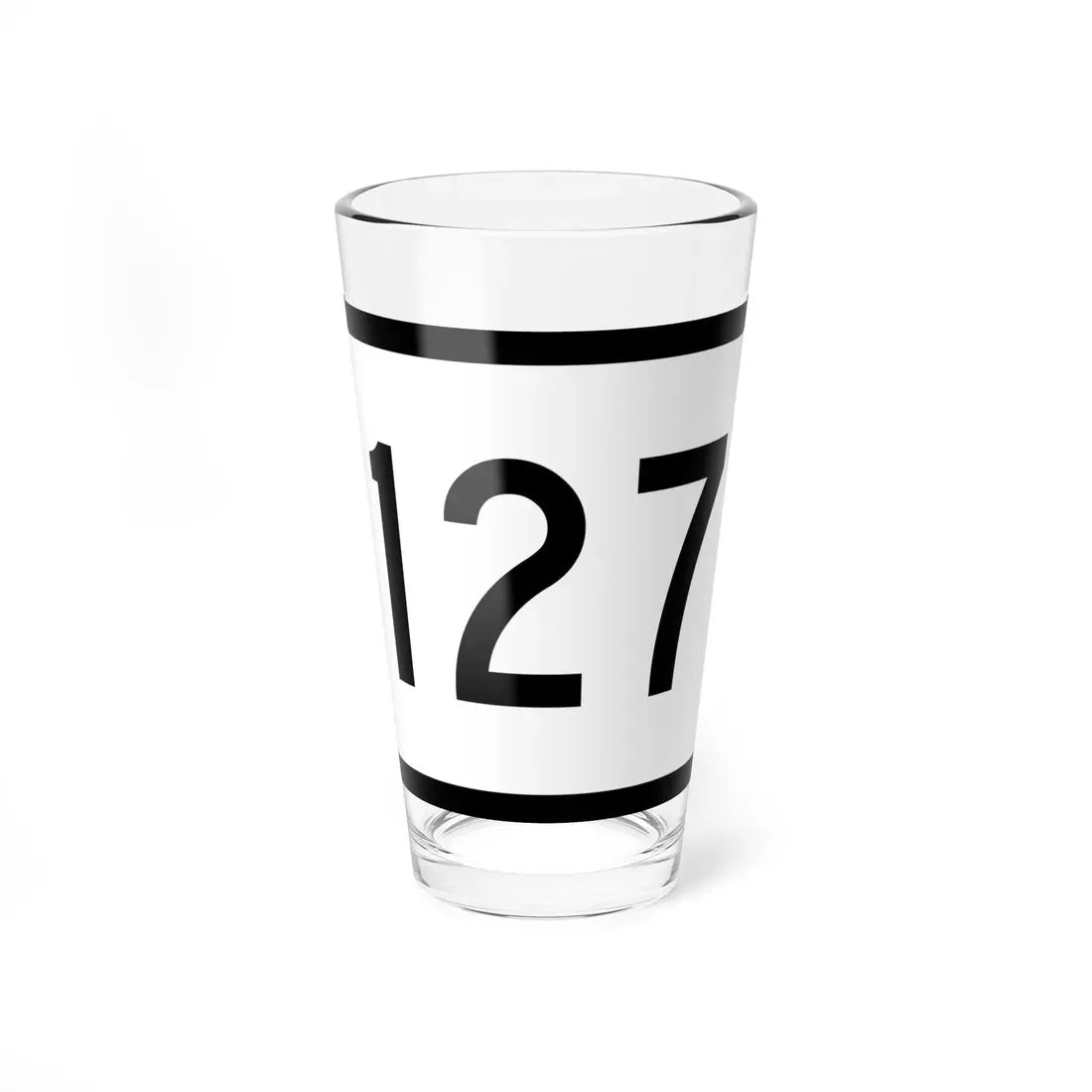 Connecticut Highway 127 wide (Connecticut) (Road Sign) Pint Glass 16oz 16oz - Go Mug Yourself
