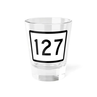 Connecticut Highway 127 wide (Connecticut) (Road Sign) Shot Glass 1.5oz 1.5oz - Go Mug Yourself