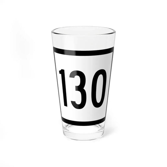 Connecticut Highway 130 (Connecticut) (Road Sign) Pint Glass 16oz 16oz - Go Mug Yourself