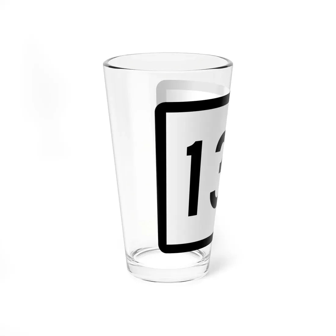 Connecticut Highway 130 wide (Connecticut) (Road Sign) Pint Glass 16oz - Go Mug Yourself