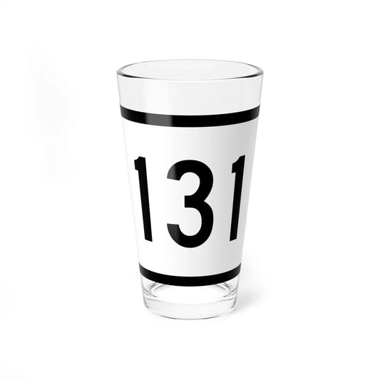 Connecticut Highway 131 wide (Connecticut) (Road Sign) Pint Glass 16oz 16oz - Go Mug Yourself