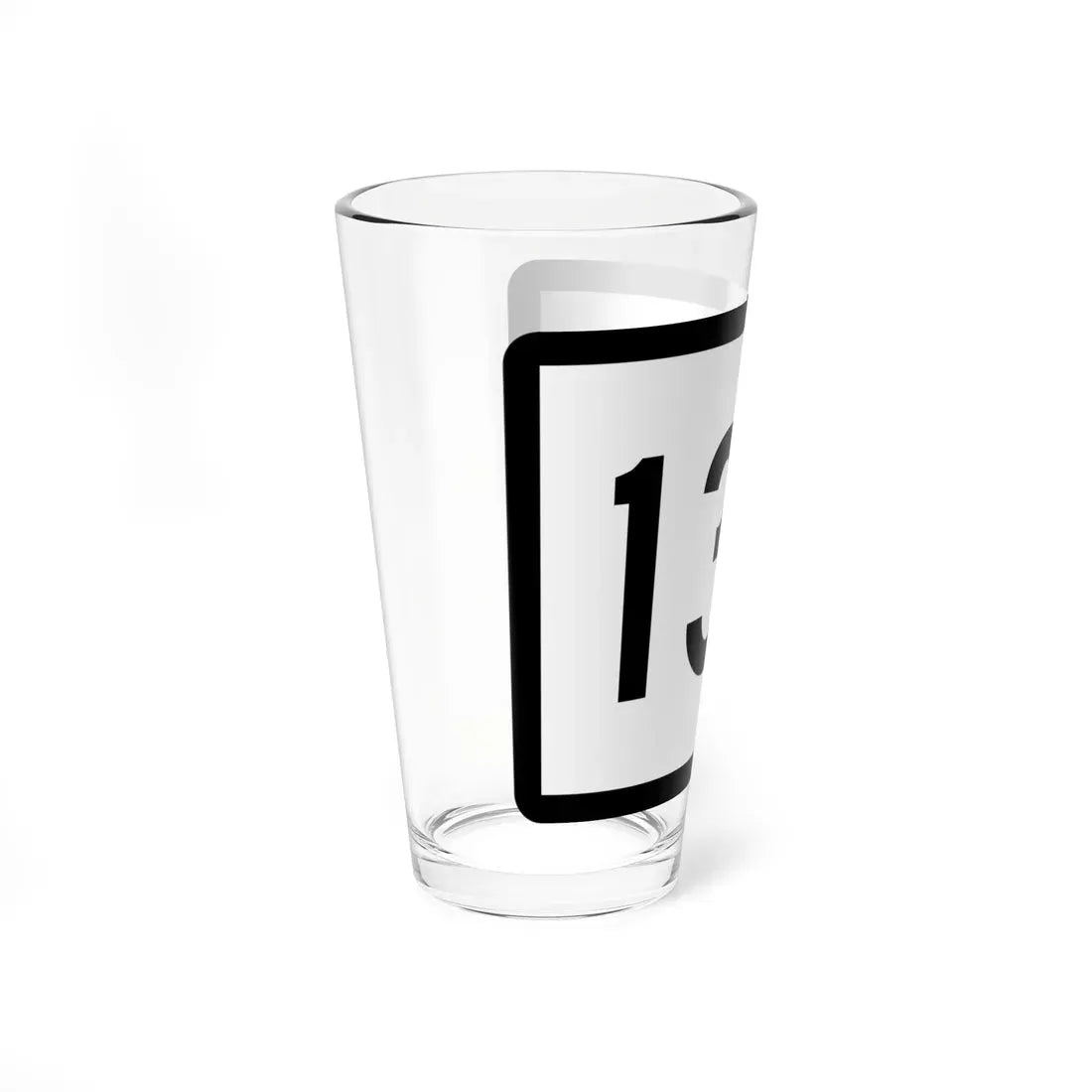 Connecticut Highway 132 wide (Connecticut) (Road Sign) Pint Glass 16oz - Go Mug Yourself