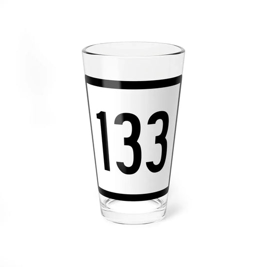 Connecticut Highway 133 (Connecticut) (Road Sign) Pint Glass 16oz 16oz - Go Mug Yourself