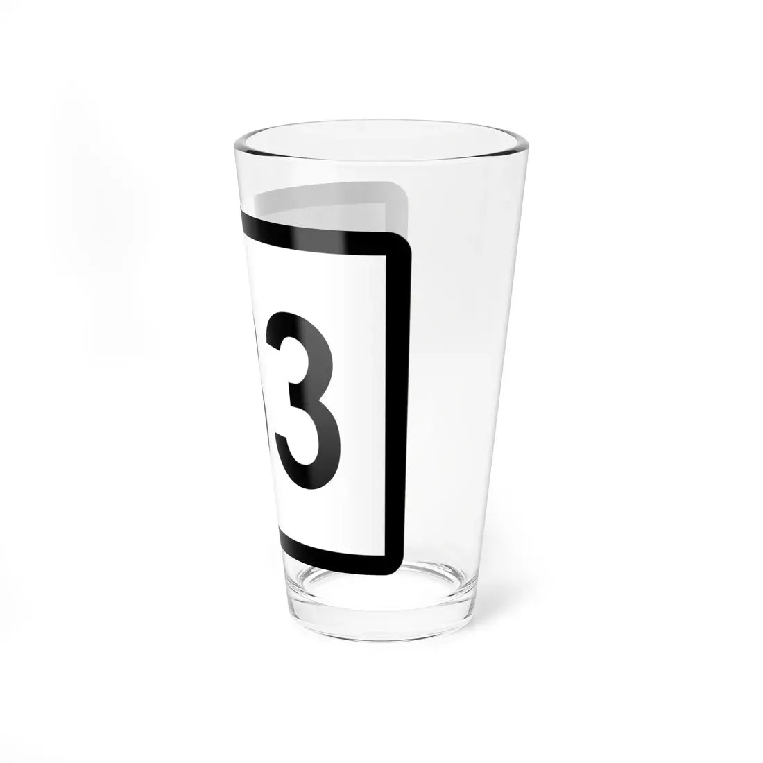 Connecticut Highway 133 wide (Connecticut) (Road Sign) Pint Glass 16oz - Go Mug Yourself