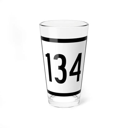 Connecticut Highway 134 (Connecticut) (Road Sign) Pint Glass 16oz 16oz - Go Mug Yourself