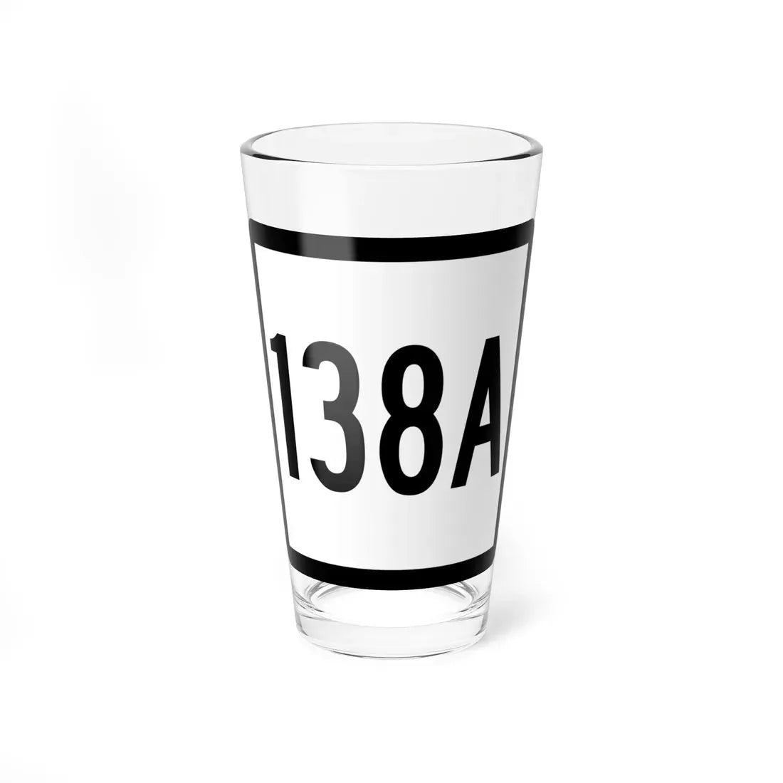 Connecticut Highway 138A (Connecticut) (Road Sign) Pint Glass 16oz 16oz - Go Mug Yourself