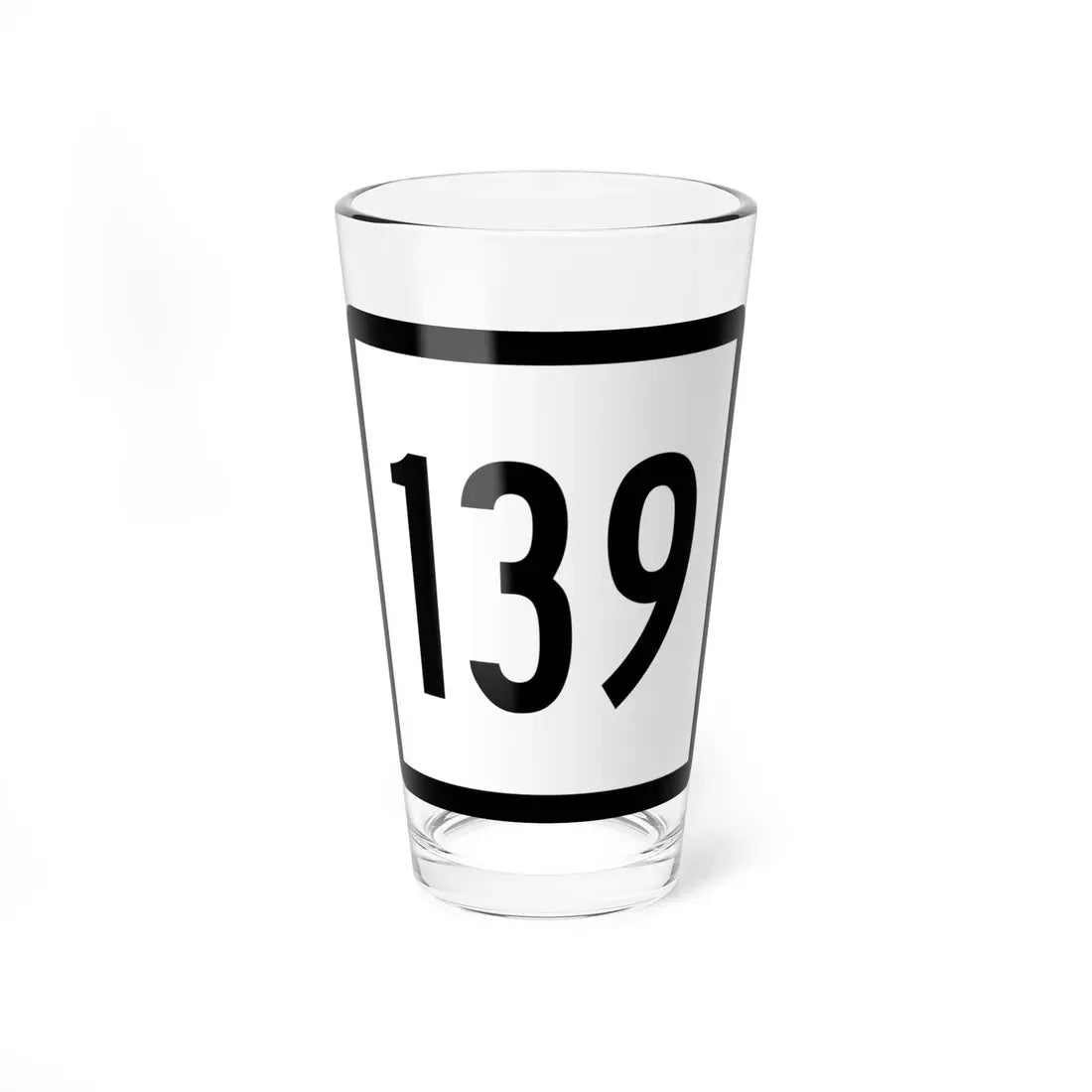 Connecticut Highway 139 (Connecticut) (Road Sign) Pint Glass 16oz 16oz - Go Mug Yourself