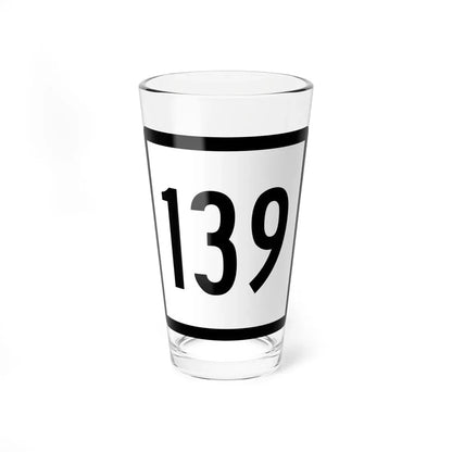Connecticut Highway 139 (Connecticut) (Road Sign) Pint Glass 16oz 16oz - Go Mug Yourself