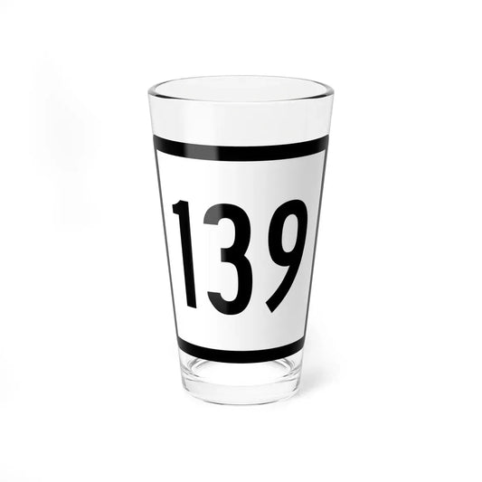 Connecticut Highway 139 (Connecticut) (Road Sign) Pint Glass 16oz 16oz - Go Mug Yourself