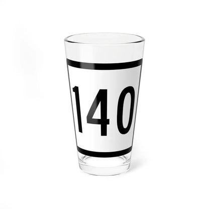 Connecticut Highway 140 (Connecticut) (Road Sign) Pint Glass 16oz 16oz - Go Mug Yourself
