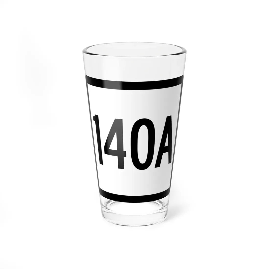 Connecticut Highway 140A (Connecticut) (Road Sign) Pint Glass 16oz 16oz - Go Mug Yourself