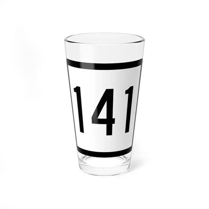 Connecticut Highway 141 (Connecticut) (Road Sign) Pint Glass 16oz 16oz - Go Mug Yourself