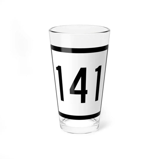 Connecticut Highway 141 (Connecticut) (Road Sign) Pint Glass 16oz 16oz - Go Mug Yourself