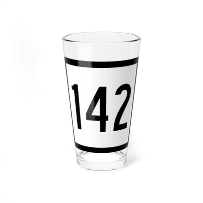 Connecticut Highway 142 (Connecticut) (Road Sign) Pint Glass 16oz 16oz - Go Mug Yourself