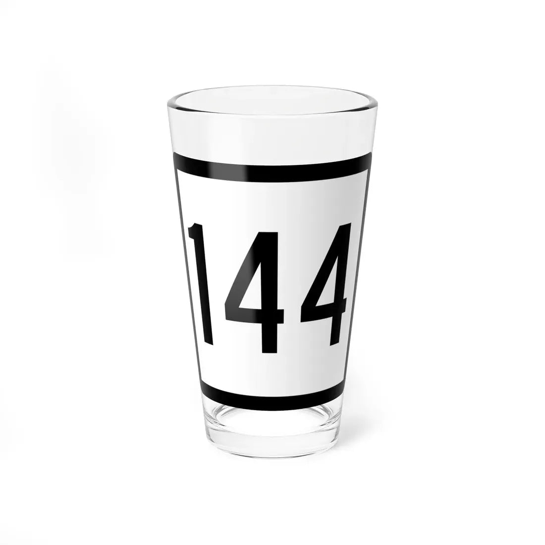 Connecticut Highway 144 (Connecticut) (Road Sign) Pint Glass 16oz 16oz - Go Mug Yourself
