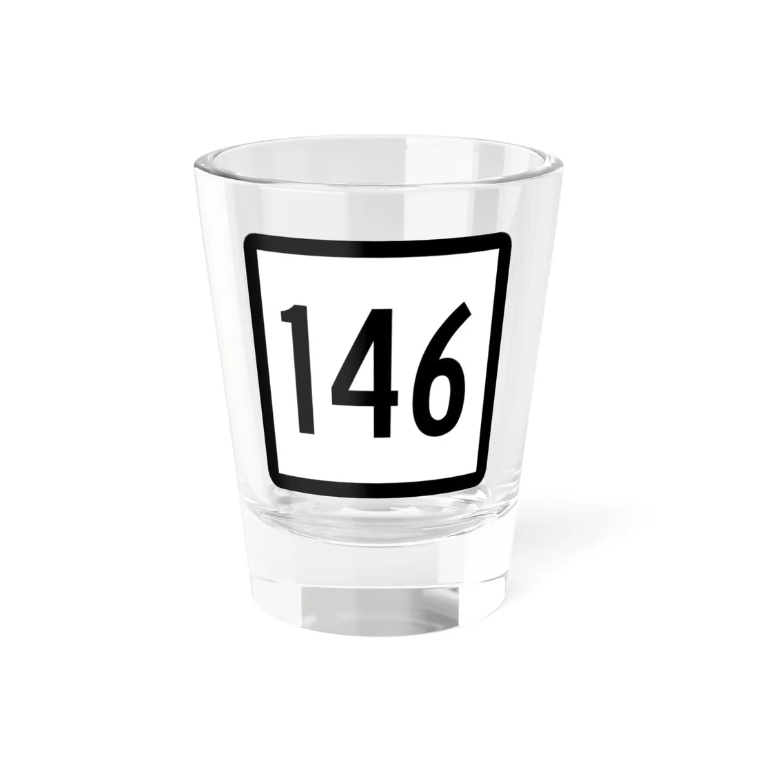 Connecticut Highway 146 (Connecticut) (Road Sign) Shot Glass 1.5oz 1.5oz - Go Mug Yourself