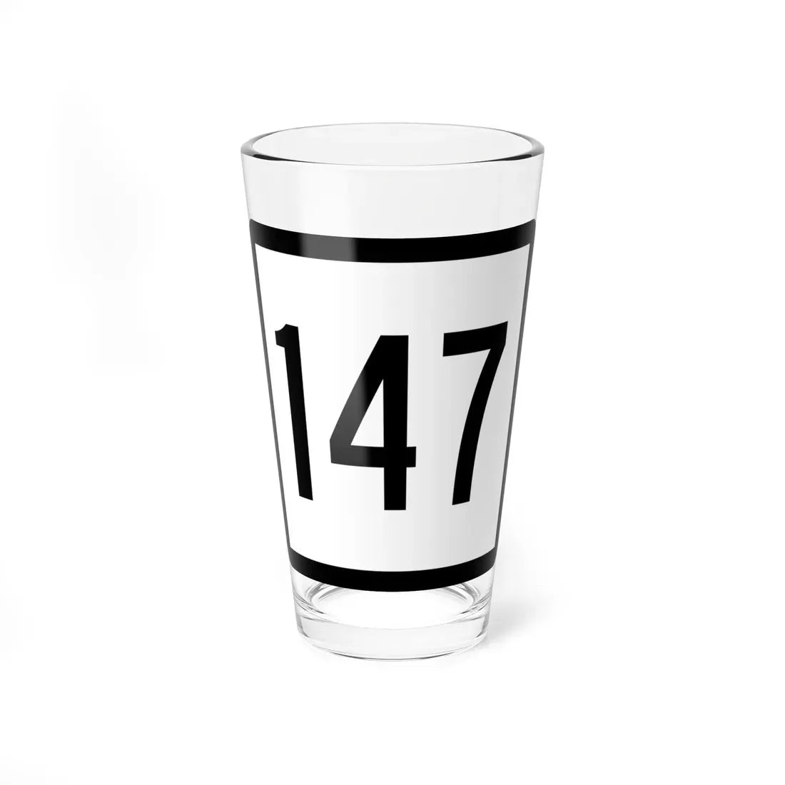 Connecticut Highway 147 (Connecticut) (Road Sign) Pint Glass 16oz 16oz - Go Mug Yourself