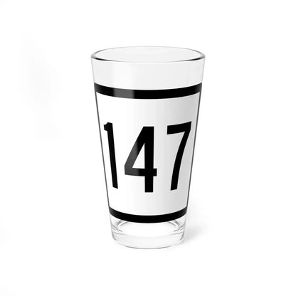 Connecticut Highway 147 (Connecticut) (Road Sign) Pint Glass 16oz 16oz - Go Mug Yourself
