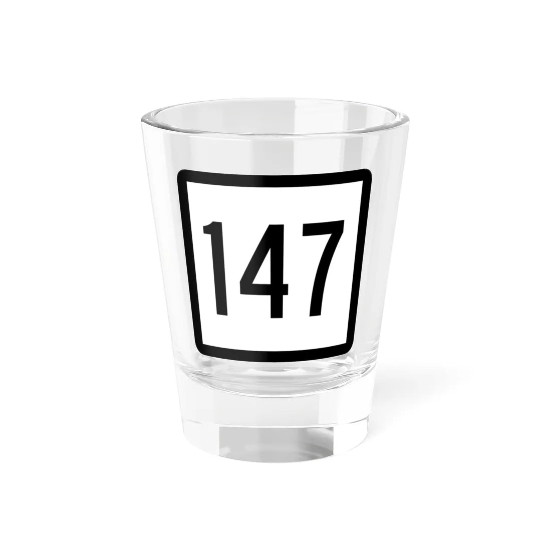 Connecticut Highway 147 (Connecticut) (Road Sign) Shot Glass 1.5oz 1.5oz - Go Mug Yourself