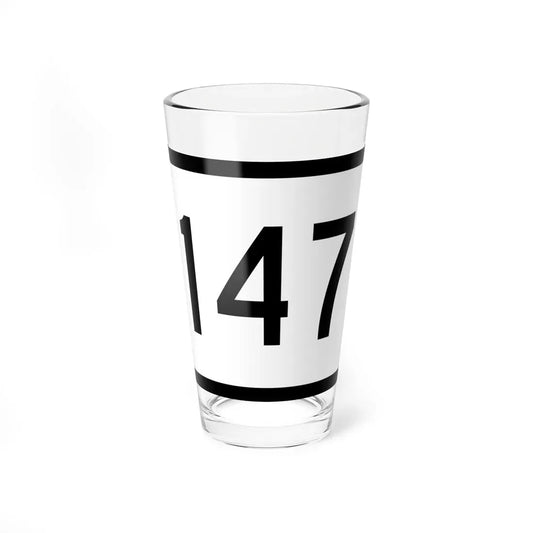 Connecticut Highway 147 wide (Connecticut) (Road Sign) Pint Glass 16oz 16oz - Go Mug Yourself
