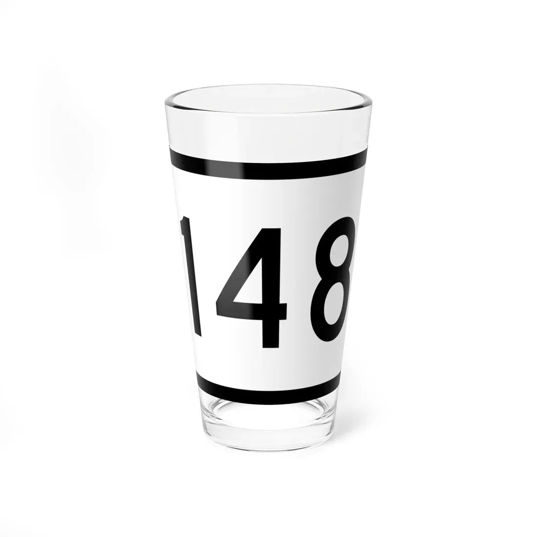 Connecticut Highway 148 wide (Connecticut) (Road Sign) Pint Glass 16oz 16oz - Go Mug Yourself