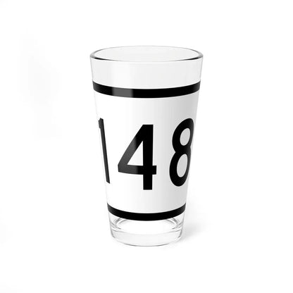 Connecticut Highway 148 wide (Connecticut) (Road Sign) Pint Glass 16oz 16oz - Go Mug Yourself