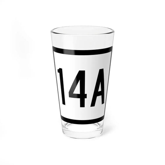 Connecticut Highway 14A (Connecticut) (Road Sign) Pint Glass 16oz 16oz - Go Mug Yourself