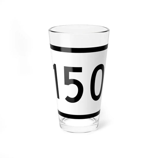 Connecticut Highway 150 wide (Connecticut) (Road Sign) Pint Glass 16oz 16oz - Go Mug Yourself