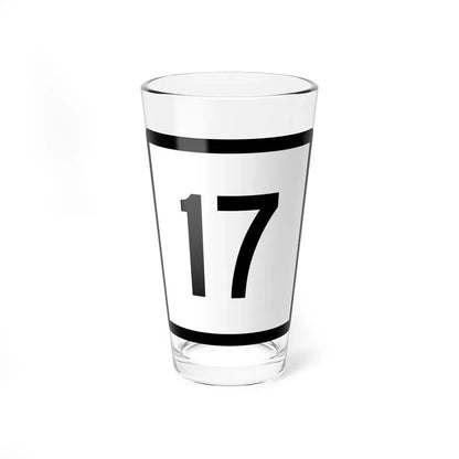 Connecticut Highway 17 (Connecticut) (Road Sign) Pint Glass 16oz 16oz - Go Mug Yourself