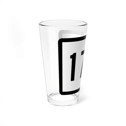 Connecticut Highway 17A wide (Connecticut) (Road Sign) Pint Glass 16oz - Go Mug Yourself