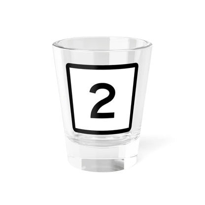 Connecticut Highway 2 (Connecticut) (Road Sign) Shot Glass 1.5oz 1.5oz - Go Mug Yourself