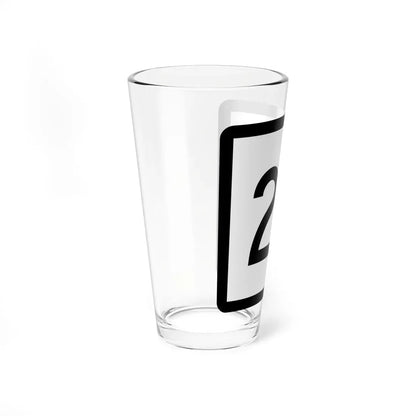 Connecticut Highway 25 (Connecticut) (Road Sign) Pint Glass 16oz - Go Mug Yourself