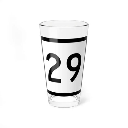 Connecticut Highway 29 (Connecticut) (Road Sign) Pint Glass 16oz 16oz - Go Mug Yourself