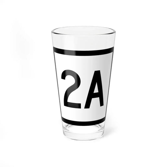 Connecticut Highway 2A (Connecticut) (Road Sign) Pint Glass 16oz 16oz - Go Mug Yourself