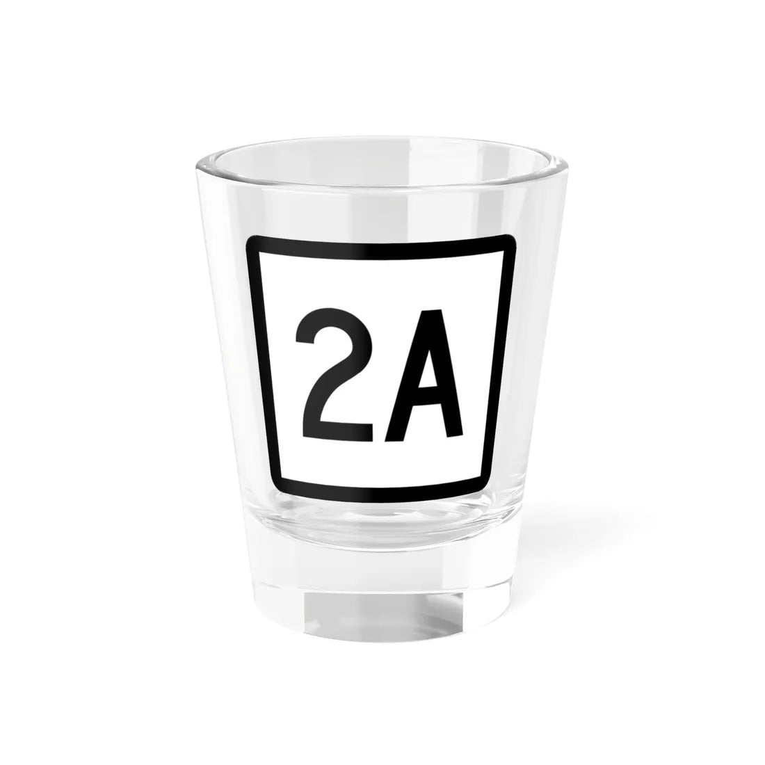 Connecticut Highway 2A (Connecticut) (Road Sign) Shot Glass 1.5oz 1.5oz - Go Mug Yourself