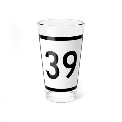 Connecticut Highway 39 (Connecticut) (Road Sign) Pint Glass 16oz 16oz - Go Mug Yourself