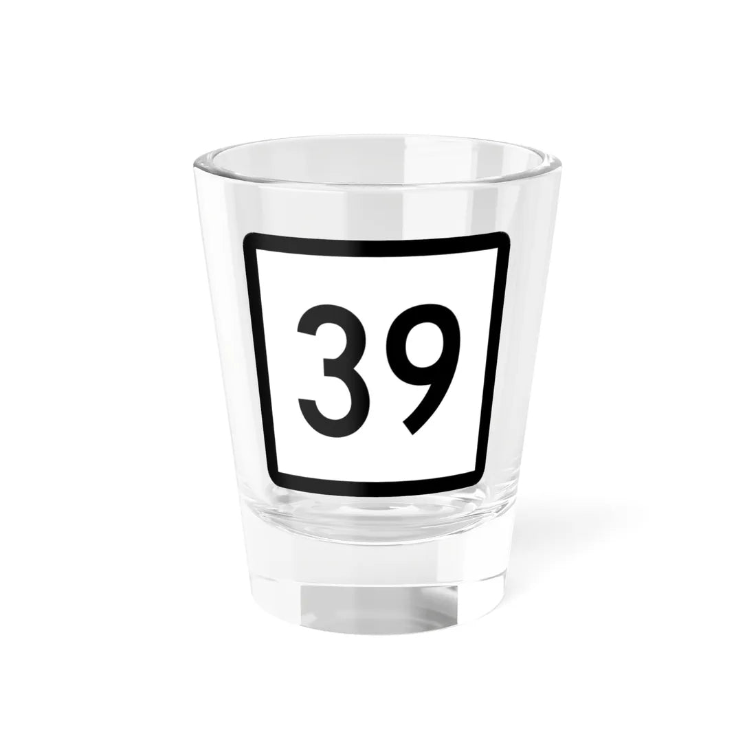 Connecticut Highway 39 (Connecticut) (Road Sign) Shot Glass 1.5oz 1.5oz - Go Mug Yourself