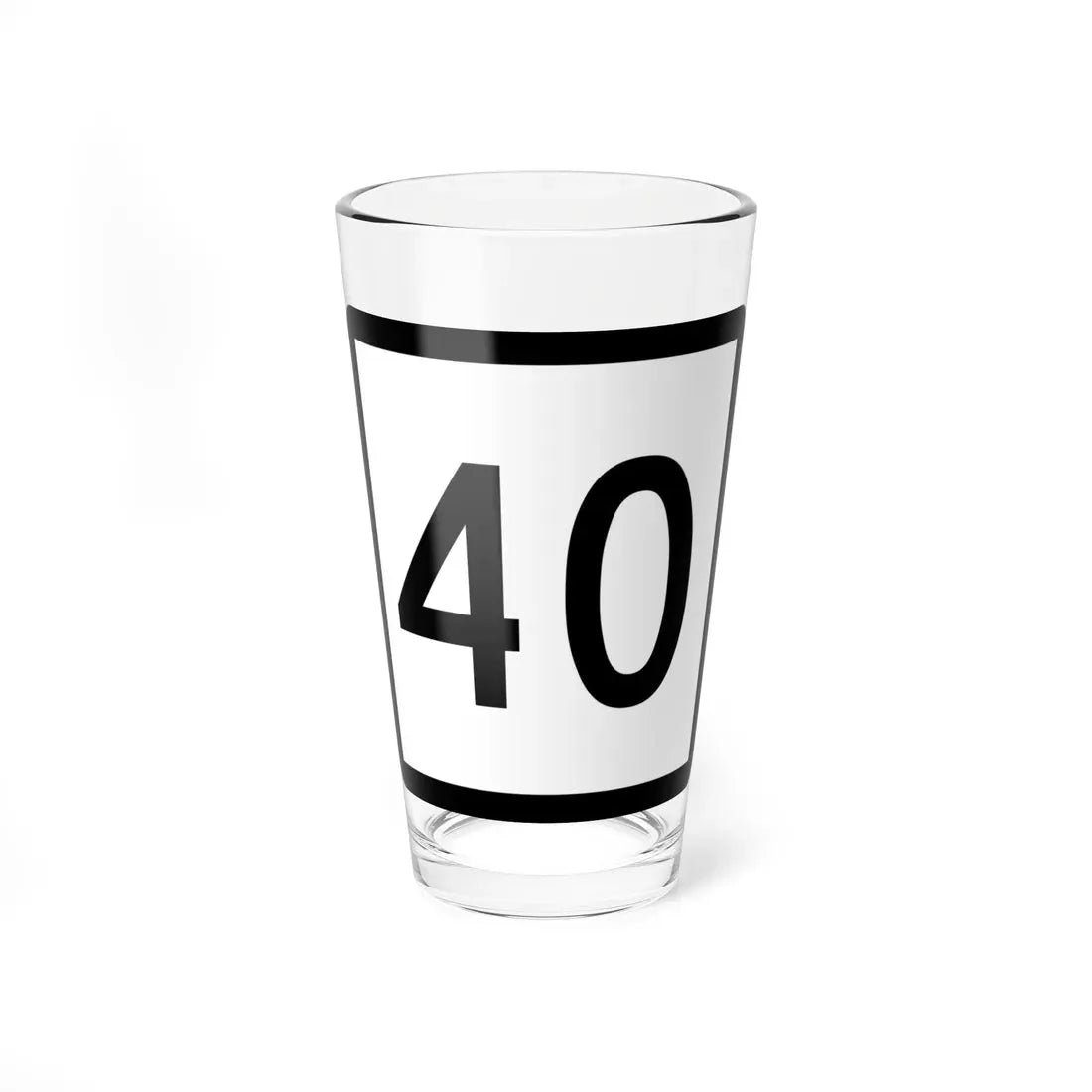 Connecticut Highway 40 (Connecticut) (Road Sign) Pint Glass 16oz 16oz - Go Mug Yourself