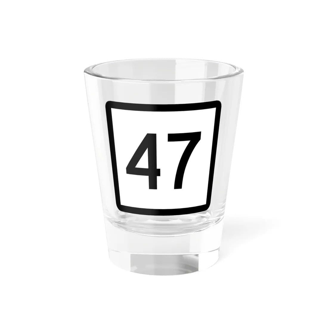 Connecticut Highway 47 (Connecticut) (Road Sign) Shot Glass 1.5oz 1.5oz - Go Mug Yourself