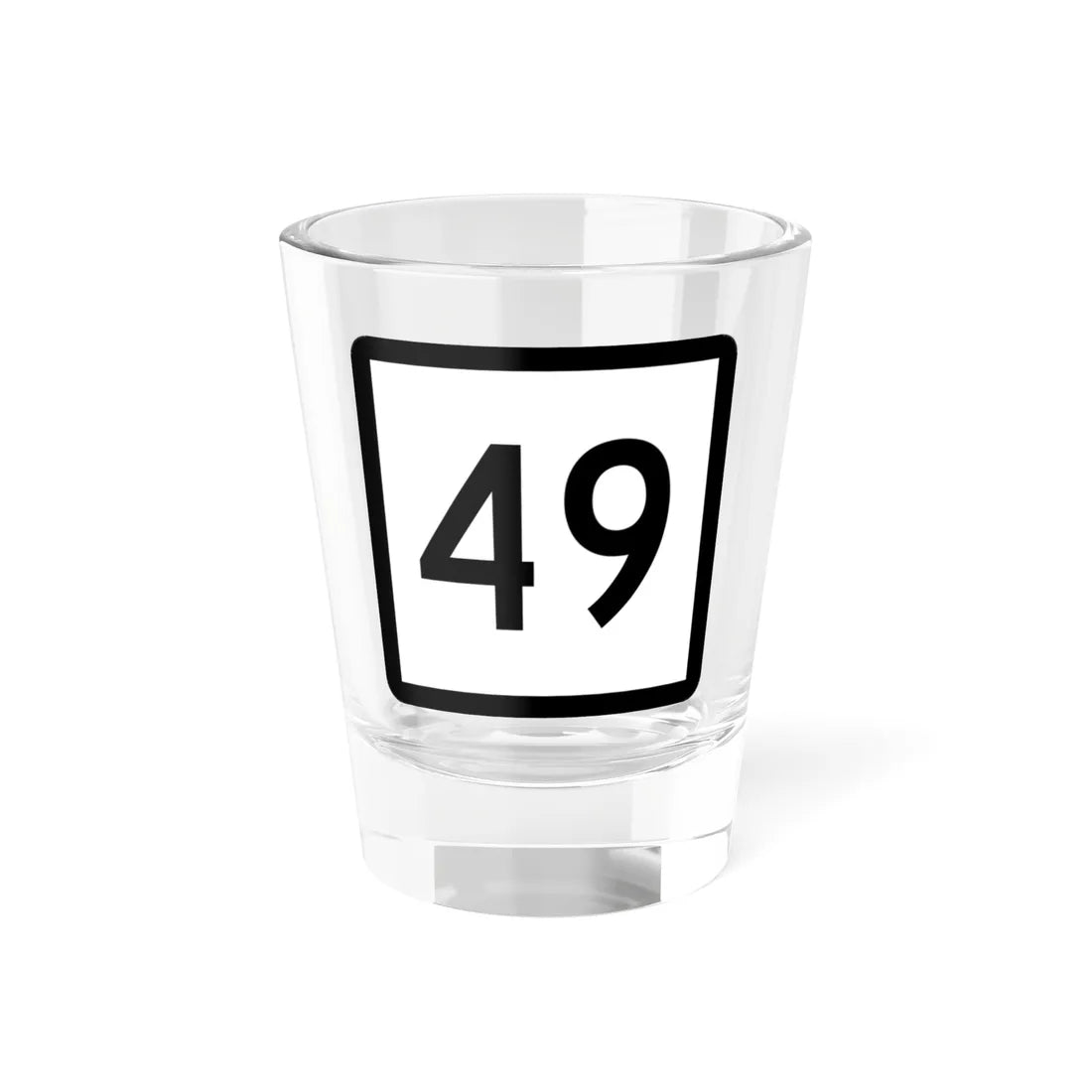 Connecticut Highway 49 (Connecticut) (Road Sign) Shot Glass 1.5oz 1.5oz - Go Mug Yourself