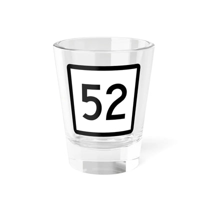 Connecticut Highway 52 (Connecticut) (Road Sign) Shot Glass 1.5oz 1.5oz - Go Mug Yourself