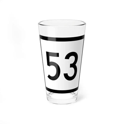 Connecticut Highway 53 (Connecticut) (Road Sign) Pint Glass 16oz 16oz - Go Mug Yourself