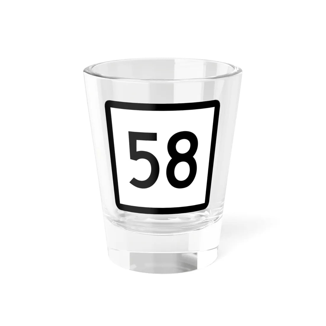 Connecticut Highway 58 (Connecticut) (Road Sign) Shot Glass 1.5oz 1.5oz - Go Mug Yourself