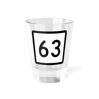 Connecticut Highway 63 (Connecticut) (Road Sign) Shot Glass 1.5oz 1.5oz - Go Mug Yourself