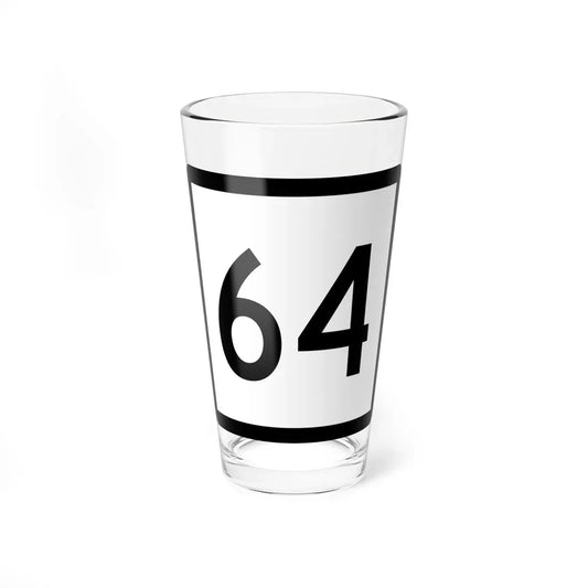 Connecticut Highway 64 (Connecticut) (Road Sign) Pint Glass 16oz 16oz - Go Mug Yourself