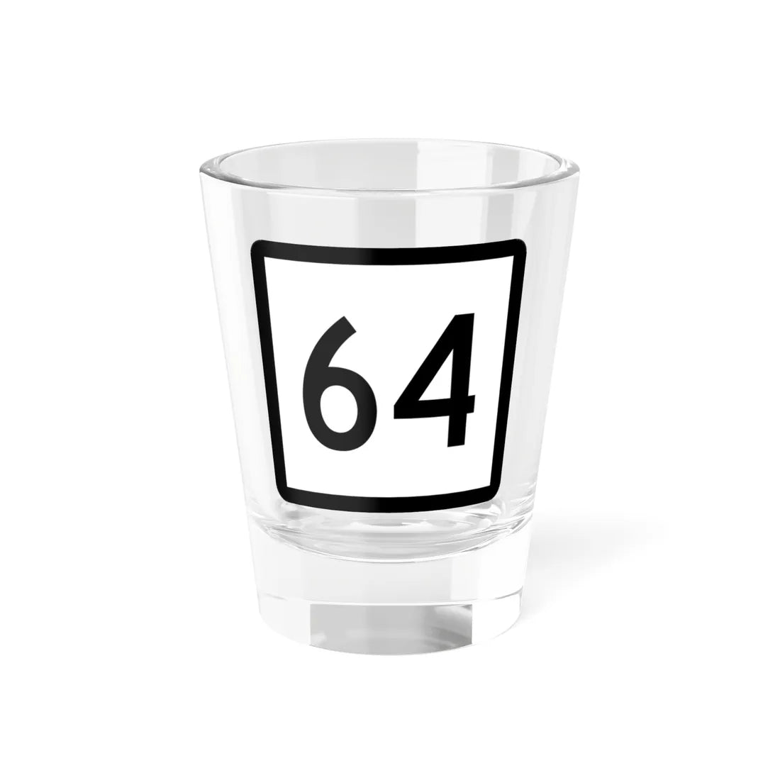 Connecticut Highway 64 (Connecticut) (Road Sign) Shot Glass 1.5oz 1.5oz - Go Mug Yourself