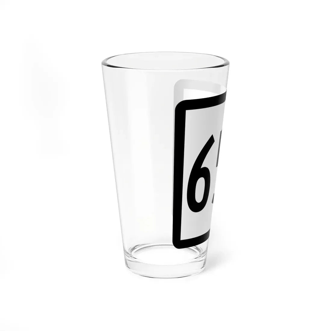 Connecticut Highway 65A (Connecticut) (Road Sign) Pint Glass 16oz - Go Mug Yourself