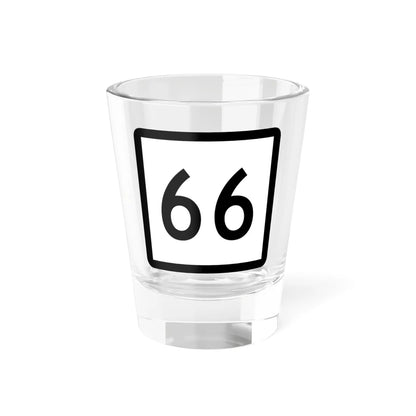 Connecticut Highway 66 (Connecticut) (Road Sign) Shot Glass 1.5oz 1.5oz - Go Mug Yourself